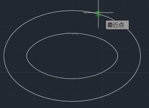 如何標注兩個橢圓或同心圓之間的距離？