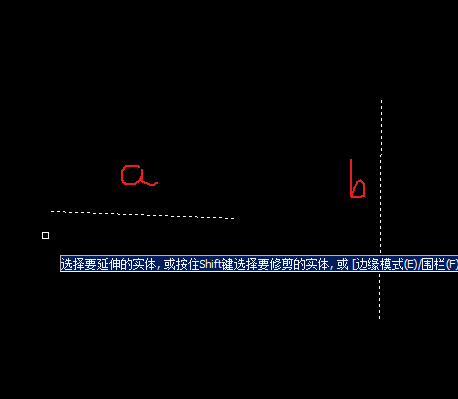 CAD中如何使用延伸直線(xiàn)命令
